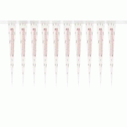 Guirlande de fanions or rose chiffre 70 - 84845