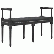 Helloshop26 - Banc banquette 110 x 40 x 70 cm velours noir 02_0010664 - 3000586882721 Helloshop26 - Banc banquette 110 x 40 x 70 cm velours noir 02_0010664 - 3000586882721