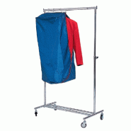 Housse VRP Luxe - Nylon Bleu - 50x90cm - Maintien sécurisé par mâchoire métallique et fermeture latérale