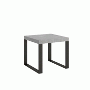 Itamoby Table extensible 90x90/246 cm Tecno Cemento structure Anthracite - gris 8050598002292