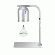 Lampe chauffante infrarouge de buffet sur pied réglable en hauteur (1 ampoule blanche) Argentée PREMIUM - GOLDINOX - argenté aluminium 3701770844333