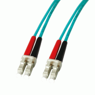 LEONI Câble FO duplex 50/125µm OM3, Suhner LC/LC, 1 m LEONI Câble FO duplex 50/125µm OM3, Suhner LC/LC, 1 m