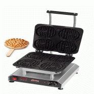 Neumärker® Gaufrier Thermocook® incl. Plaques interchangeables Ourson gaufré sur bâtonnet - gris inox 12-40801-31