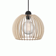 Nordlux Suspension CHINO 30 Bois Nature (marron), H.26 - IP20 - E27 / Intérieur - marron Bois massif 5701581346383