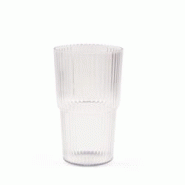 Plastorex - Gobelet 55 CL strié en copolyester, L.8.5*l.8.5*h.14.5 cm, 231315 - transparent 231315 Plastorex - Gobelet 55 CL strié en copolyester, L.8.5*l.8.5*h.14.5 cm, 231315 - transparent 231315
