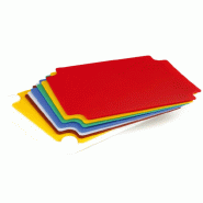 Schneider - Set de planches à découper HACCP, 400 x 600 x 38 mm, Matériau : HD-PE - plastique 228332