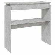 Table console Gris béton 80x30x80 cm Aggloméré Modèle Outdoor Omega Plus - 808318