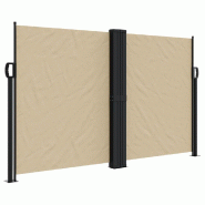 VidaXL Auvent latéral rétractable beige 140x600 cm Modèle Boréal Vision Plus - 4004615