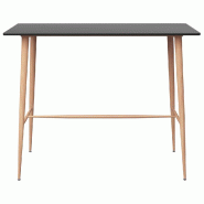 VidaXL Table de bar Noir 120x60x105 cm Modèle Helios Métal - 248146