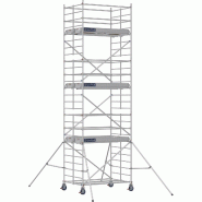 Échafaudage roulant aluminium DOCKER 150 version lisses - Hauteur de travail : 7,90 m - DUARIB - 7220060 Échafaudage roulant aluminium DOCKER 150 version lisses - Hauteur de travail : 7,90 m - DUARIB - 7220060