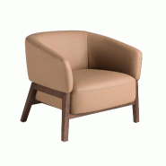 AC ANGEL CERDA Angel Cerdá Fauteuil en cuir marron 5189C 84 x 76 x 72 - marron fourrure 8435631043980