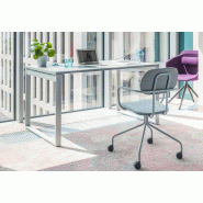 Bureau droit piètement boucle DEEN Q Bureau droit piètement boucle DEEN Q