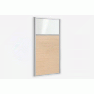 Cloison de séparation vitrée et bois - 180-cm,122-cm Cloison de séparation vitrée et bois - 180-cm,122-cm