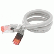 Cordon rj45 catégorie 6a u/ftp ultra flexible gris - 2 m