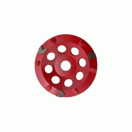 Diamwood expert en equipement plateau de surfaçage pcd + 3 segments red grinder d.125 x 22,23 mm x 6 pkd 4 mm - epoxy, asphalte, résine - diamwood -