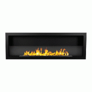 Divina Fire Cheminée au bioéthanol encastrable au mur bio-cheminée 120x40 FURORE 120 - noir 8056157809241