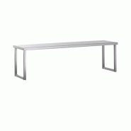 Étagères portique en acier inoxydable - Hauteur réglable - Profondeur 350 mm_0