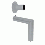 Fixation terminale Roto - acier gris alu - coudée 90° - Dimensions P.35cm-H.25cm