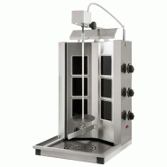 Gril à kebab Vitrocéramique avec 3 zones de chauffage, moteur supérieur, charge max. 20-30 kg 480x500x870 mm - VIRTUS - 0615402321211