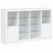Helloshop26 - Buffet bahut commode armoire meuble de rangement organisateur cuisine salle de séjour salon avec lumières LED 3 pcs 02_0037197 - 30002 Helloshop26 - Buffet bahut commode armoire meuble de rangement organisateur cuisine salle de séjour salon avec lumières LED 3 pcs 02_0037197 - 30002