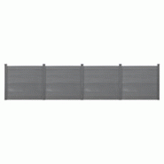 Helloshop26 - Clôtures de jardin brise-vue avec 6 poteaux planches bois composite WPC 165 x 618 cm gris 03_0006582 - 3001805482722 Helloshop26 - Clôtures de jardin brise-vue avec 6 poteaux planches bois composite WPC 165 x 618 cm gris 03_0006582 - 3001805482722