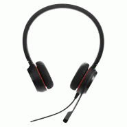 Jabra Evolve 20 Casque Avec fil Arceau Bureau/Centre d'appels USB Type-A Noir