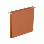 L'OBLIQUE 51040 Dossier suspendu Économique 02 Kraft 220 g Tiroir Entraxe 330 mm H 250 mm Fond 30 Boîte de 25 Orange - 3362949906339