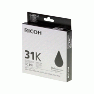 Ricoh GC31K Noir Cartouche de Gel ORIGINALE - 405688 - noir 000000120054440142