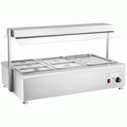 Royal Catering - Royal Catering Bain-Marie Bac GN RCBM-6D (sans Eau, 71x112x63,5cm, 1700W, 6 bacs GN– 1/1 – 1/2 – 1/3, réglable Jusqu‘à 110