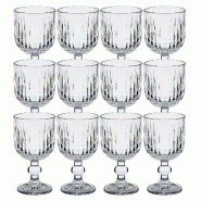 San Ignacio - Set de 12 verres à pied 250 ml en verre transparent - transparent Verre en cristal PK9428