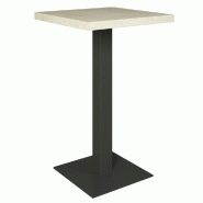 Table mange debout Cage noir plateau érable 70x70x111cm
