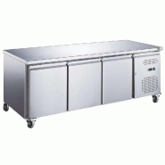 Table réfrigérée pâtissière positive 3 portes avec capacité 580 l inox - PAA38PP