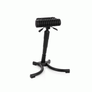 Tabouret assis-debout / Tabouret de travail TOP WORK 33 Similicuir Noir Mousse Métal hjh OFFICE - noir plastique 830025