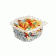 Bacs micro-ondable barquette plastique transparente ondipack 500 gr avec couvercle Bacs micro-ondable barquette plastique transparente ondipack 500 gr avec couvercle