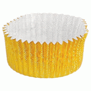 Caissette or aluminium Ø3,2x1,7cm - par 1500