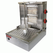 Diamond - Gyros grill gaz 20 kg - réf. KEB-G41 - gris inox AKS-KEB-G41