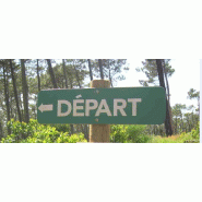 Ensemble panneaux "DEPART" et "ARRIVEE"
