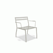 Fauteuil d'extérieur FLANER - blanc perle