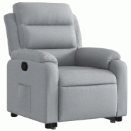 Fauteuil inclinable Gris clair Tissu Modèle Zervina - 8721012174689