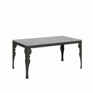 Itamoby Table Extensible 90X160/264 Cm Paxon Evolution Ciment Structure Anthracite - gris 8050598014479