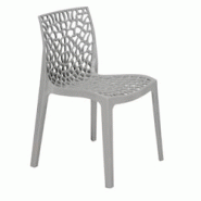 METRO PROFESSIONAL Chaise de terrasse Saphir, empilable, plastique, gris perle - gris plastique polypropylène 4337182242628 METRO PROFESSIONAL Chaise de terrasse Saphir, empilable, plastique, gris perle - gris plastique polypropylène 4337182242628