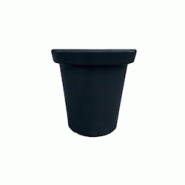 PLAST'UP ROTOMOULAGE Pot de fleurs rond xxl delight 200l - NOIR - noir 0669014882547