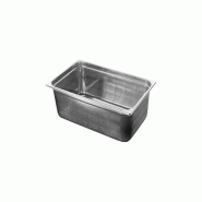 Plateau Comas Gastronorm GN 1/2 CM.32,5 x 26,5 x 10 cm, perforé en acier inoxydable 18/10 - gris Acier inoxydable 18/10 8425734106224