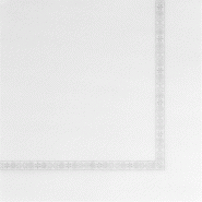 Serviette en ouate gaufré 2 plis blanc avec liseré 39x39cm - par 1200