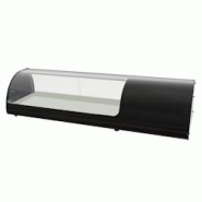 Vitrine réfrigérée pour tapas pour 4 gn 1/3 verre courbe - 1105x400x285 mm - 160 W 230/1V - 13CC2114 Eurast - inox 13CC2114 Vitrine réfrigérée pour tapas pour 4 gn 1/3 verre courbe - 1105x400x285 mm - 160 W 230/1V - 13CC2114 Eurast - inox 13CC2114