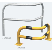 Arceau d'angle renforcé à 2 pieds pour la protection des bâtiments et des machines contre les mauvaises manoeuvres des véhicules