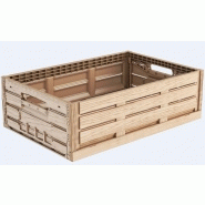 Bac écologique en plastique recyclable aspect bois