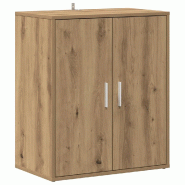Helloshop26 - Armoire à chaussures 60 x 35 x 70 cm avec 5 étagères pratique moderne style chêne artisanal en bois d'ingénierie 02_0050910 - Bois