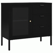 Helloshop26 - Buffet bahut commode armoire meuble de rangement organisateur cuisine salle de séjour salon 75 x 35 x 70 cm acier et 02_0036122 - 30002 Helloshop26 - Buffet bahut commode armoire meuble de rangement organisateur cuisine salle de séjour salon 75 x 35 x 70 cm acier et 02_0036122 - 30002