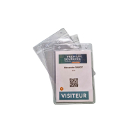 Porte-badge éco-responsable A6  idéal pour les événements sportifs, sponsoring et  presses - Reference : IDPA6-ECO